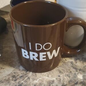 Brown 'I Do Brew' Coffee Mug